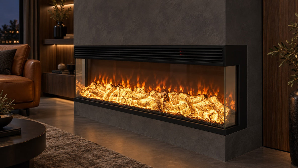 How Much Space Should Be Between a TV and an Electric Fireplace?