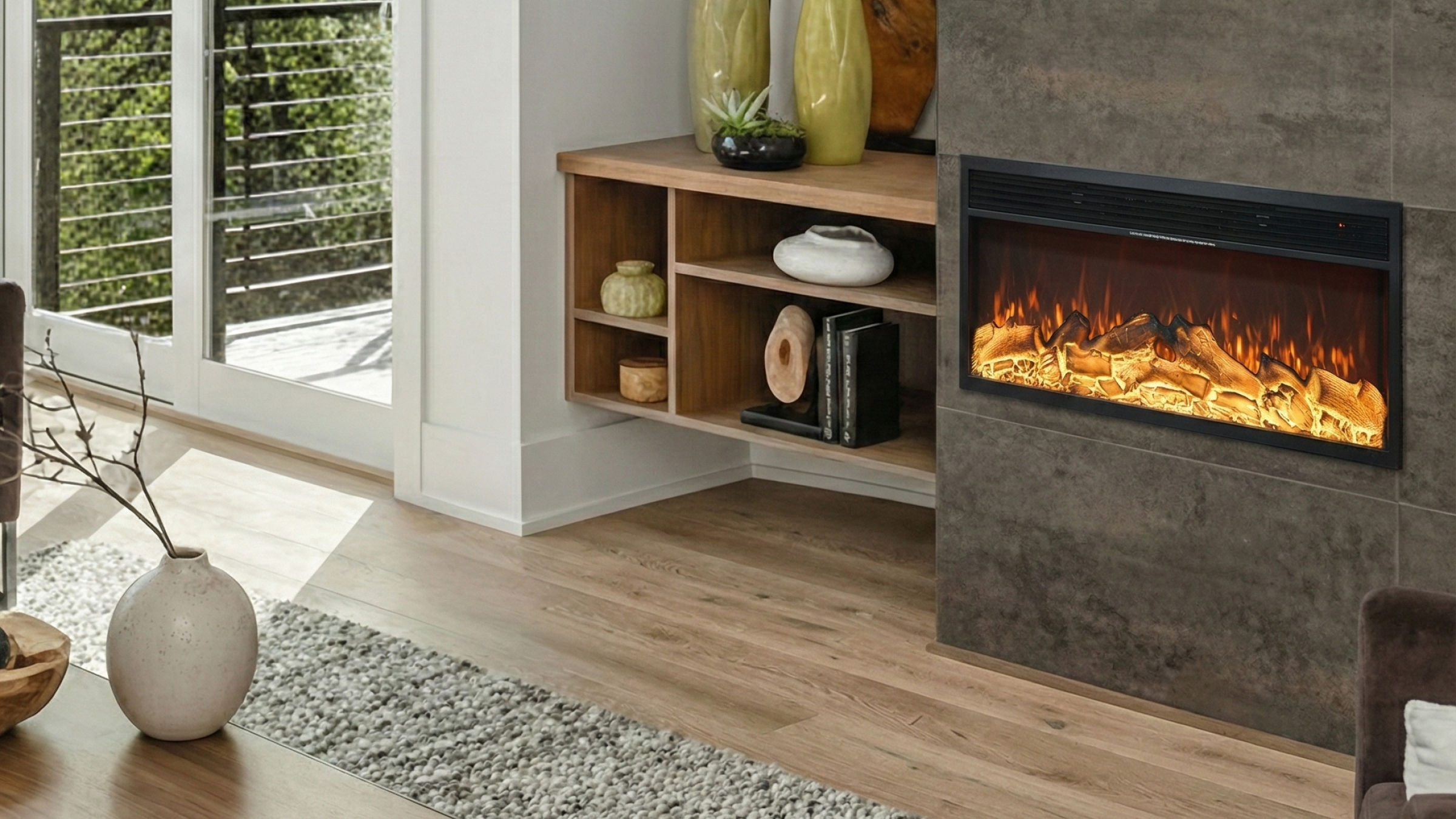 Linear Fireplace
