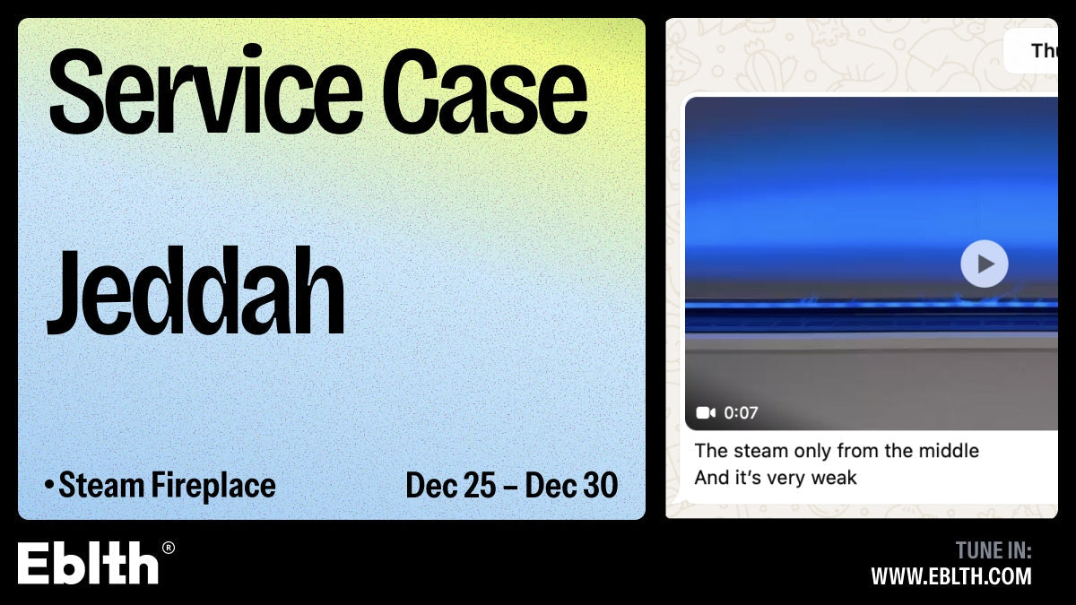 Service Case | Steam Fireplace - Low Steam Issue