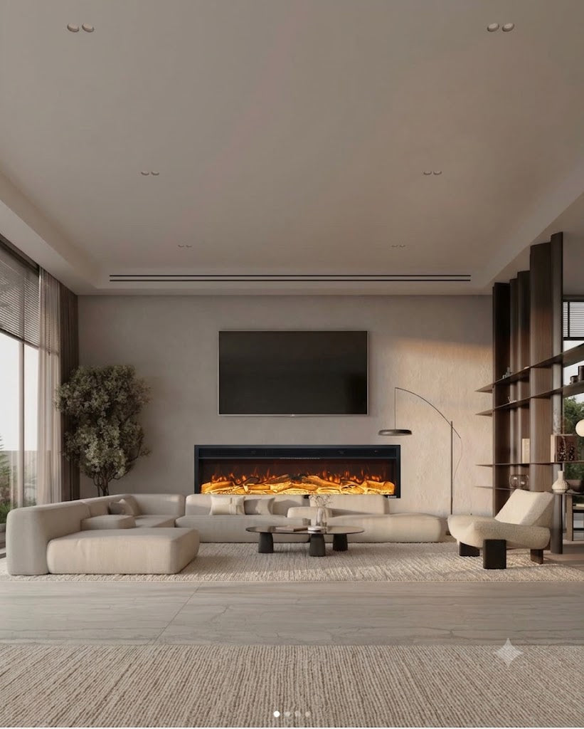 180cm Linear Fireplace