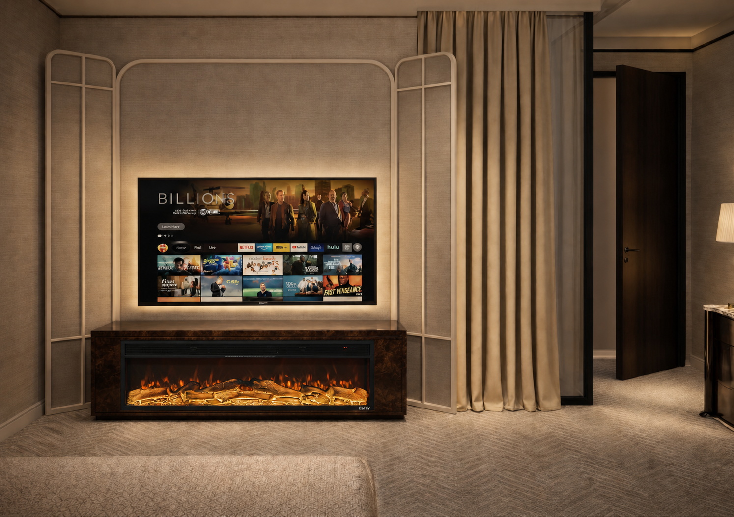 Luxury Fireplace • Linear Fireplace 180cm